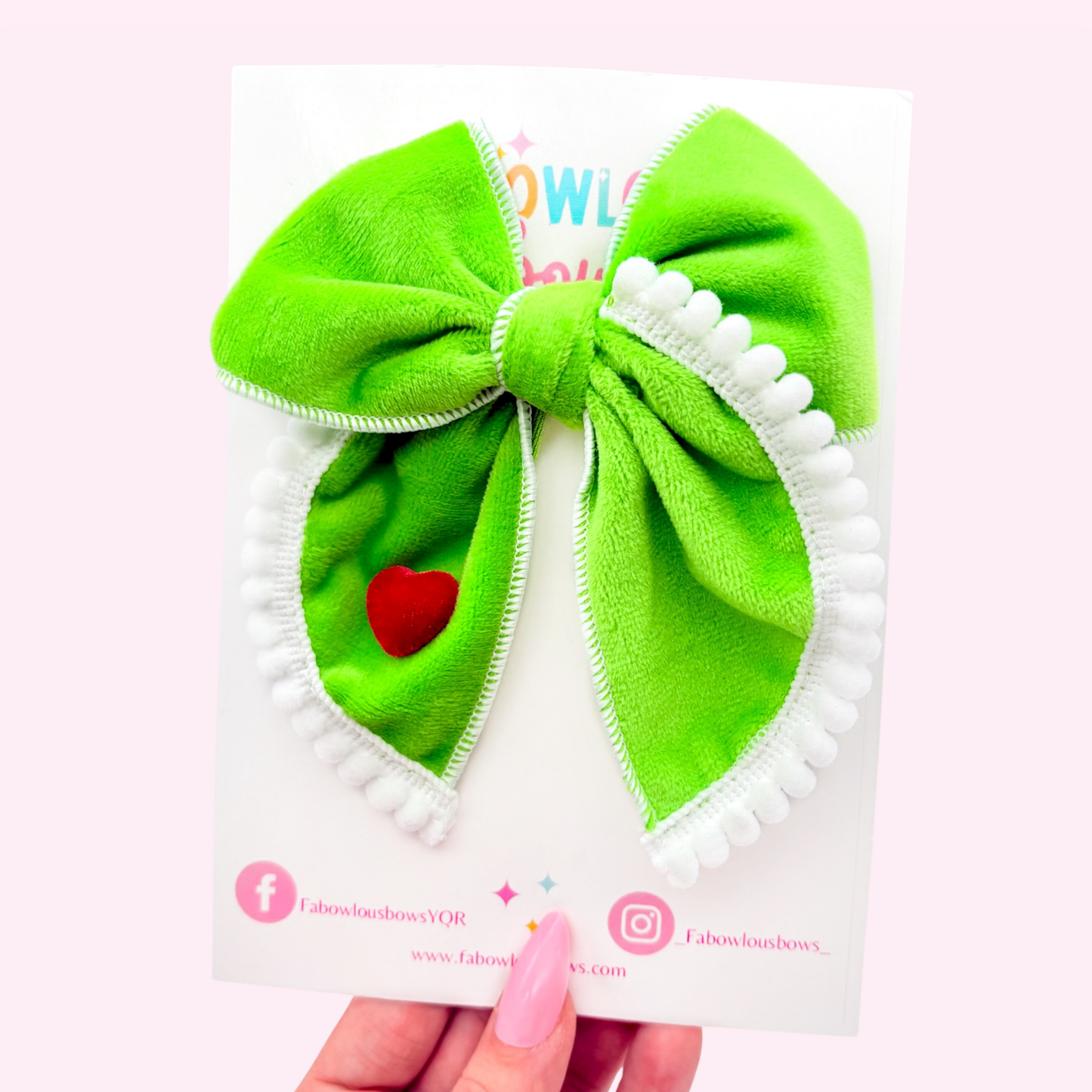 Fuzzy Mean One // Fabric Fable Bow