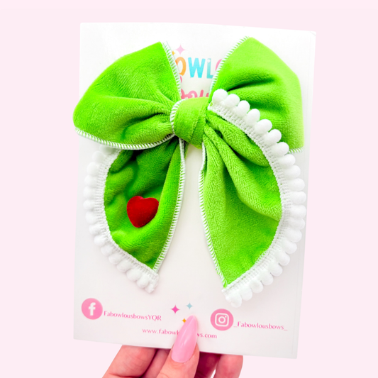 Fuzzy Mean One // Fabric Fable Bow