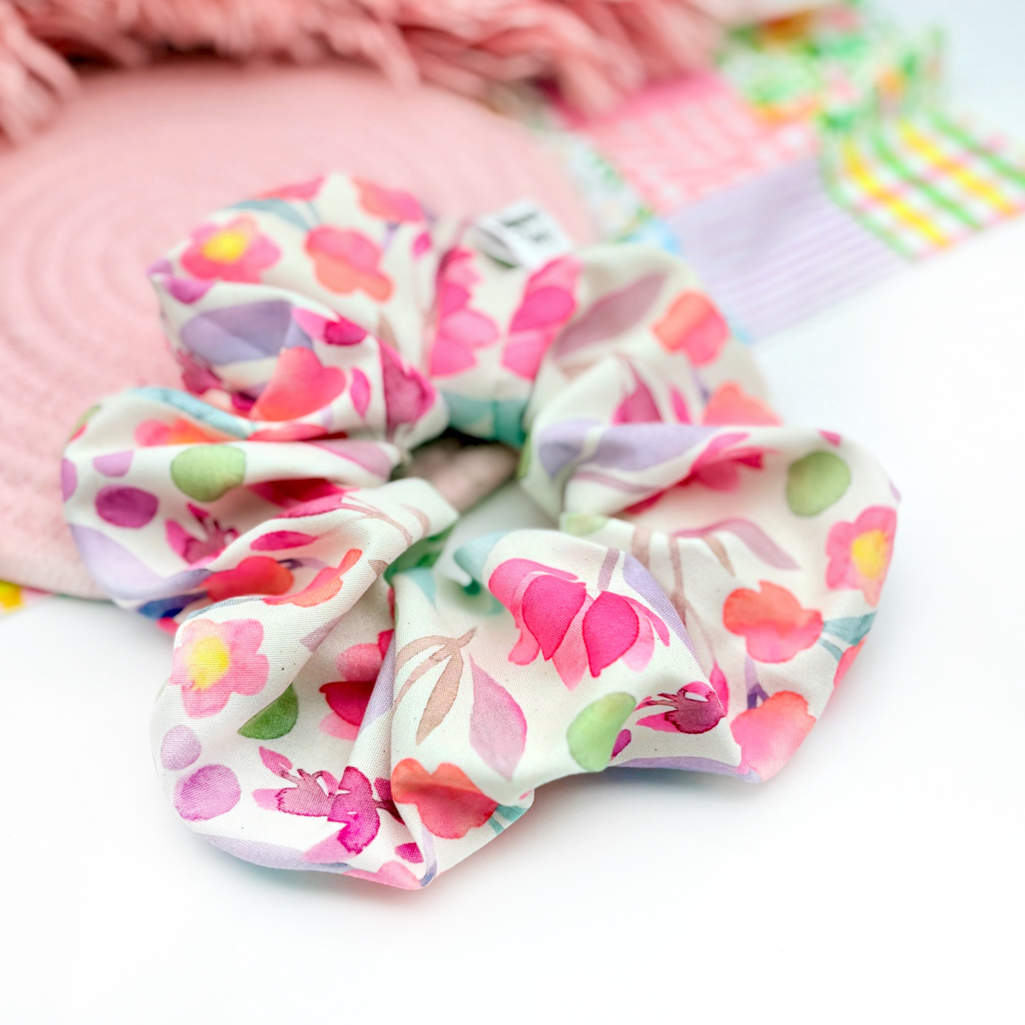 Watercolour Spring Floral • Scrunchie • 3 for $25