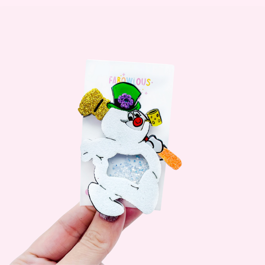 Snowman // Deluxe Confetti Clip