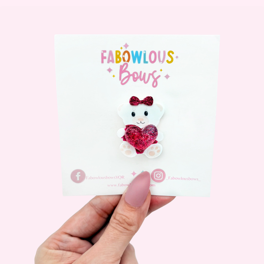 Love You Beary Much - Acrylic Clip (3 for 10)