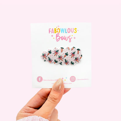 Bows & Carrots • Snap Clip • 3 for $10