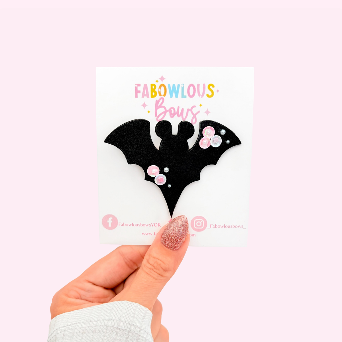 Sequin Midnight Mouse • Silhouette Clip