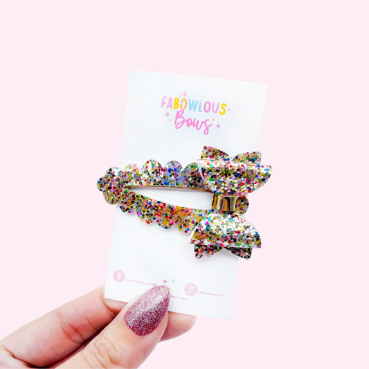 Gold Bow // Deluxe Clip