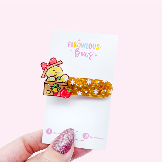 Gingerbread // Acrylic Bar Clip (3 for 10)