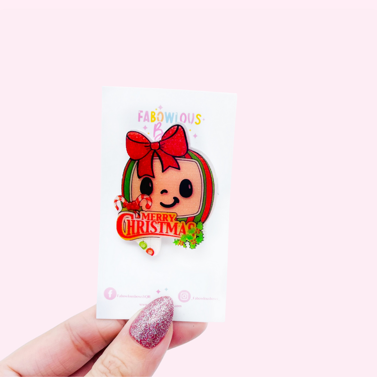 Christmas Melon // Acrylic Clip (3 for 10)