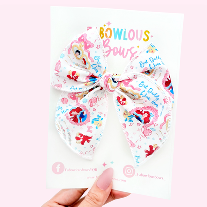Ariel Heart Locket - Fabric Fable Bow