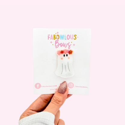 Boho Ghosty Girl • Acrylic Clip (3 for 10)
