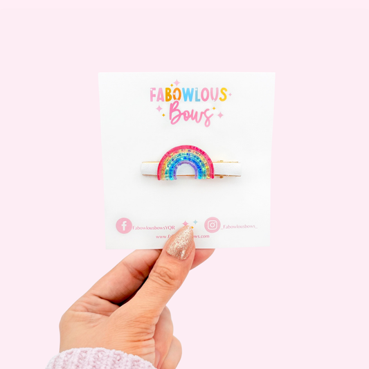 Crystal Rainbow • Bar Clip
