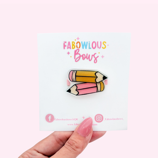 Pencil Perfect // Acrylic Clip (3 for 10)
