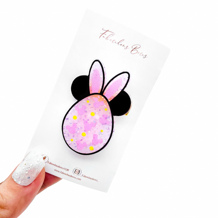 Easter Mouse Egg // Acrylic Clip