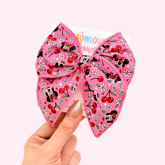 Cherry Mouse • Fabric Fable Bow