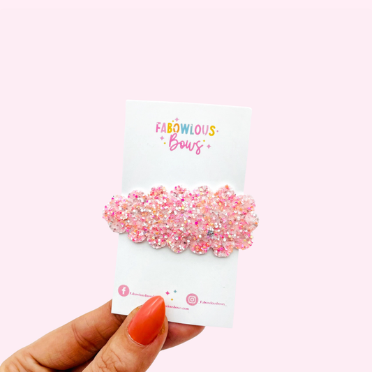 Pink Fall Favourite // Glitter Snap Clip (3 for 10)