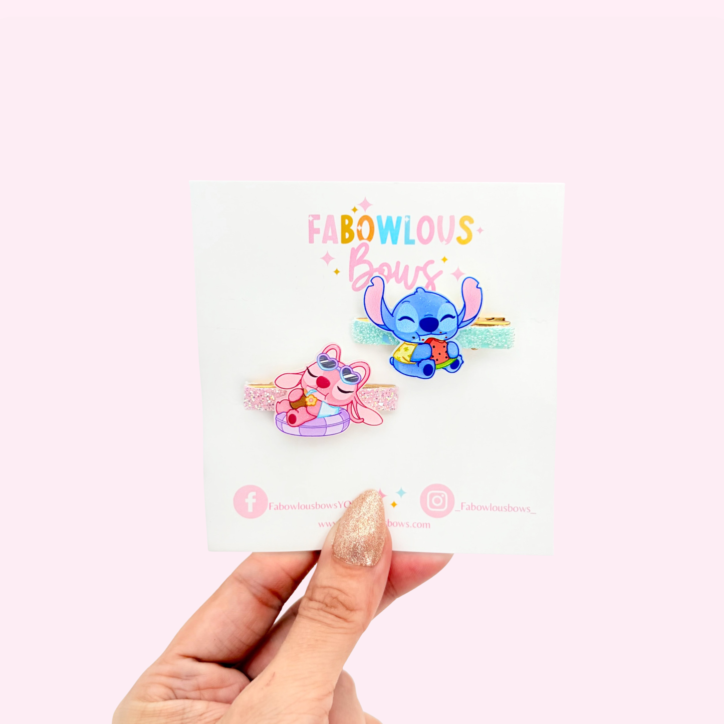Summer Ohana • Acrylic Pigtail Set