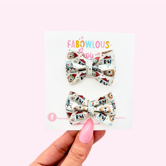 Christmas Pups // Mini Pinch Pigtails