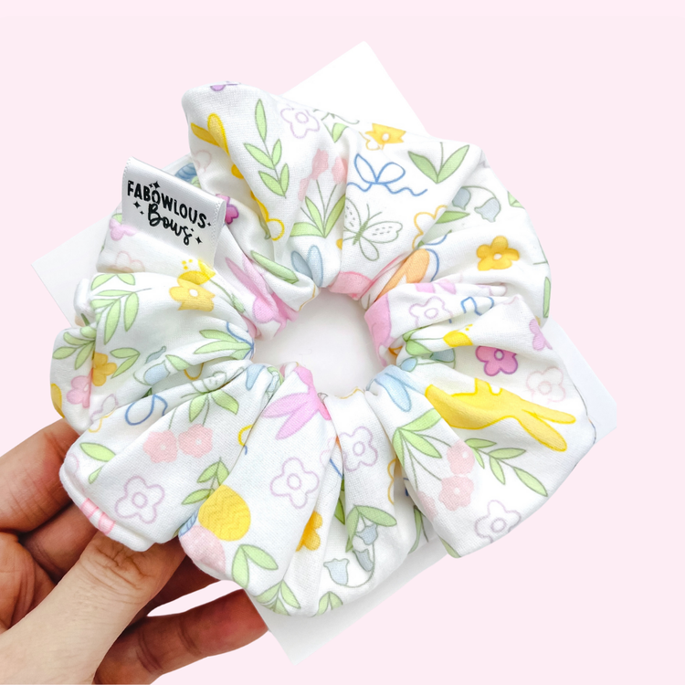 Pastel Easter Floral // Scrunchie