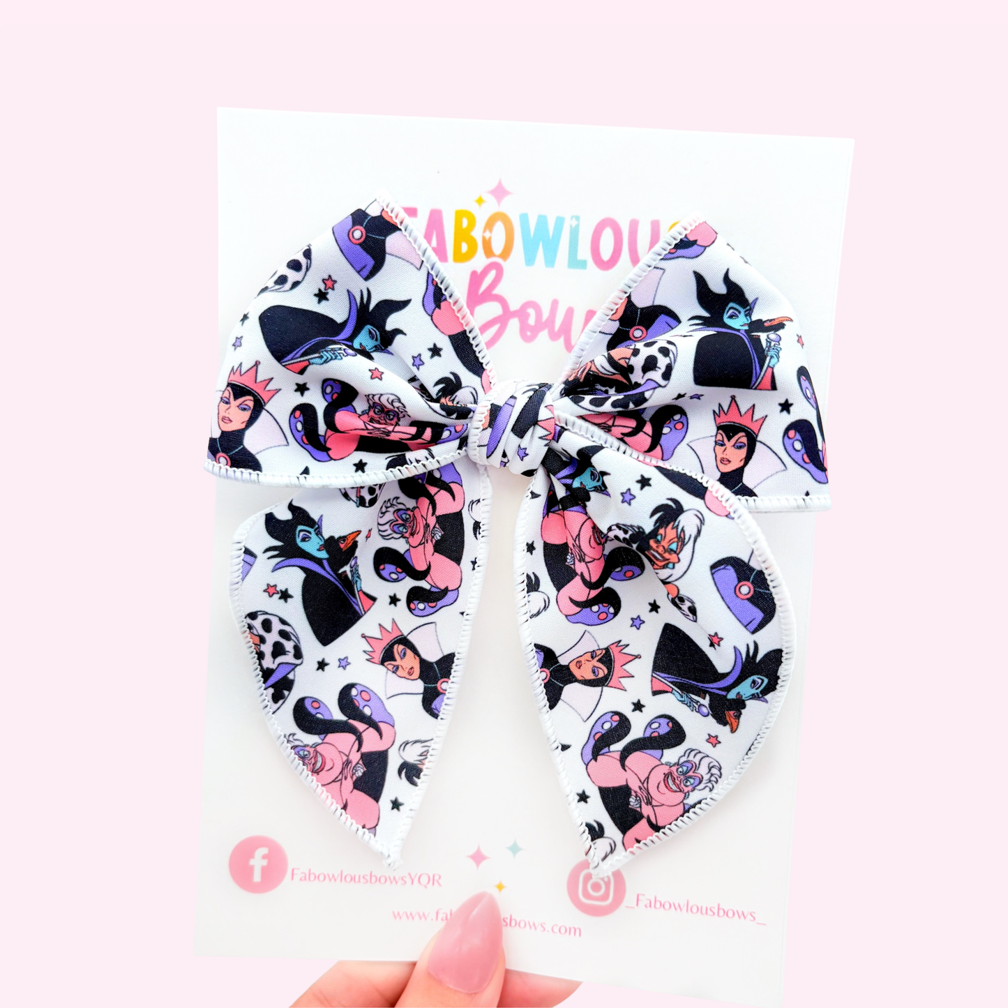 Villain Vibes // Fabric Fable Bow