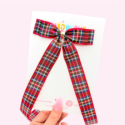 Tartan // Long Tail Bow