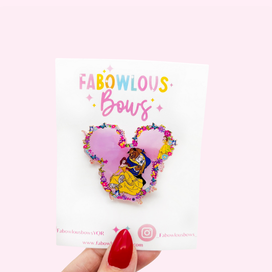 Princess B // Acrylic Clip (3 for 10)