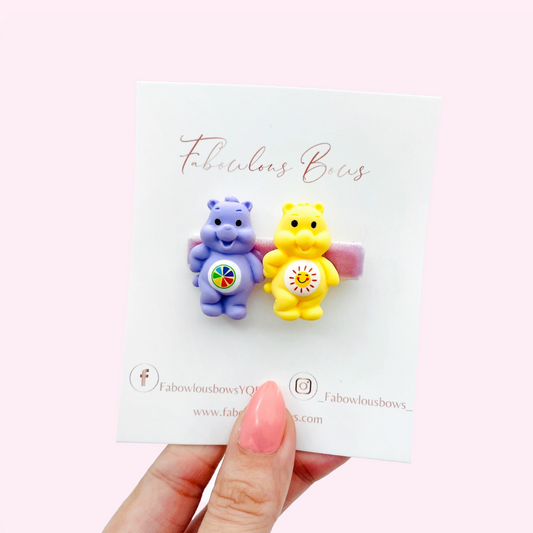 Bear Countdown // Purple & Yellow Bar Clip