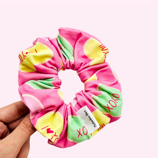 Candy Hearts // Scrunchie