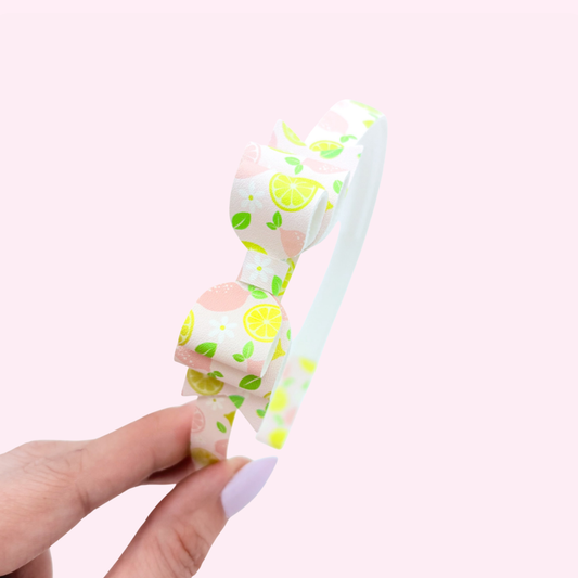 Pink Lemonade// Printed Headband