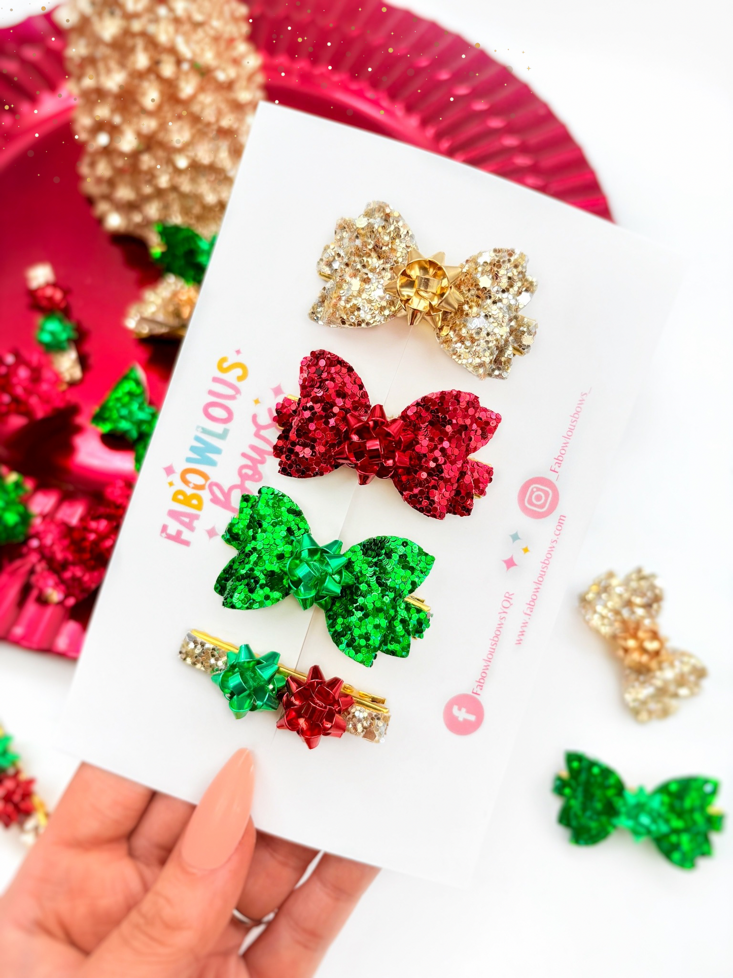 Christmas Bow // Elegant Gold