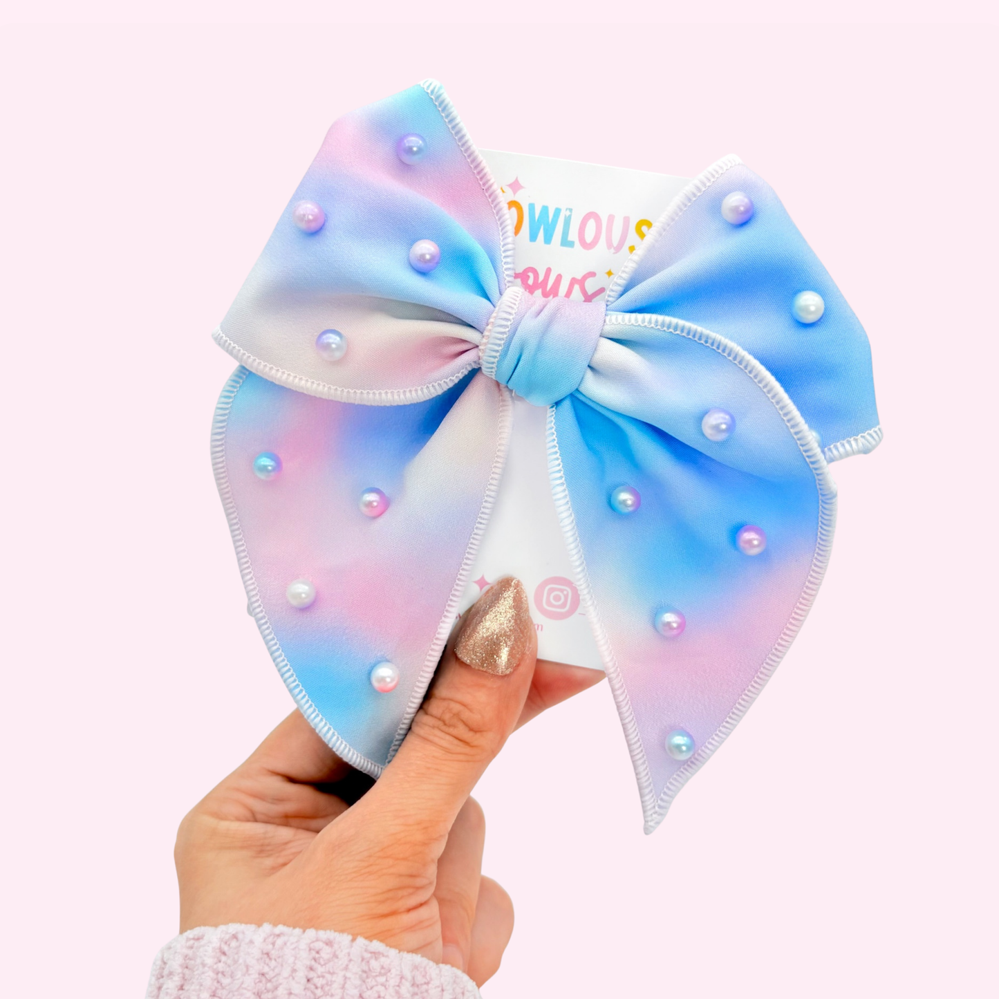 Cotton Candy • Fabric Fable Bow
