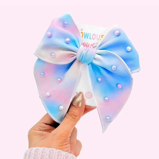 Cotton Candy • Fabric Fable Bow
