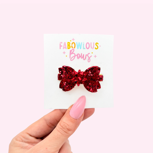 Christmas Bow // Christmas Red