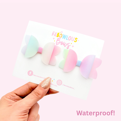 Pastel Ombre • Waterproof Pigtail Set