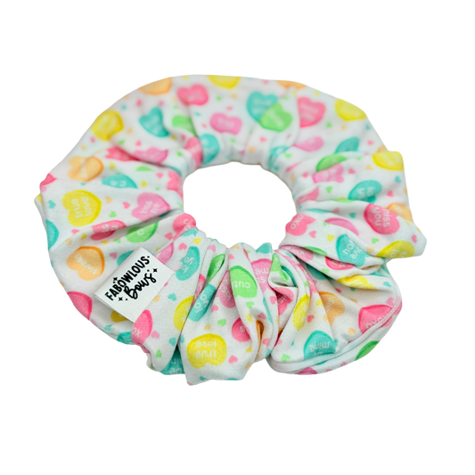 Candy Hearts  - Scrunchie - 3 for $25