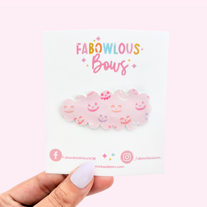 Pink Jack O’ Lantern // Snap Clip - 3 for $10
