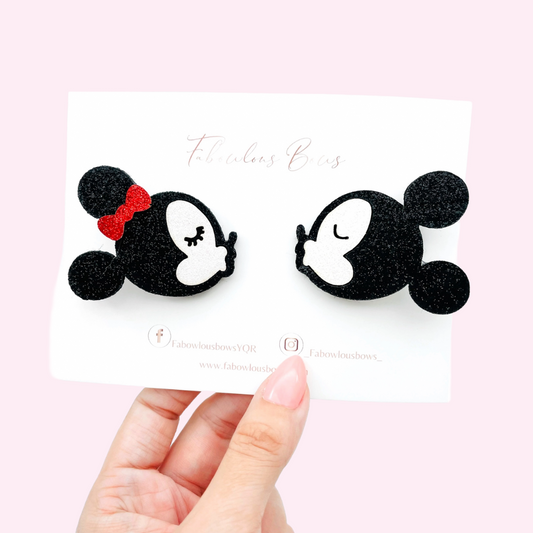 Kissing Mouse // Pigtail Set