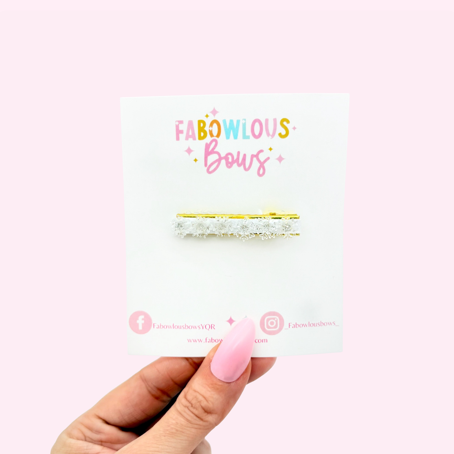 Delicate Snowflakes // Bar Clip