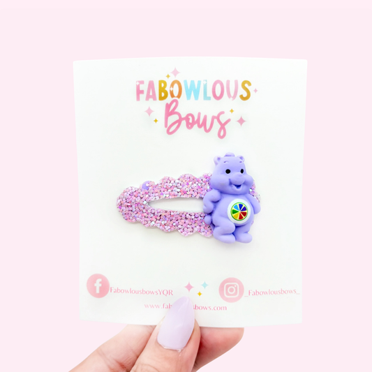 Bears Care Purple // Deluxe Clip