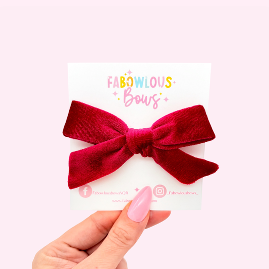 Red Velvet Bow