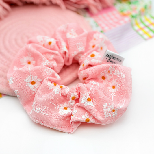 Lace Daisies • Scrunchie • 3 for $25