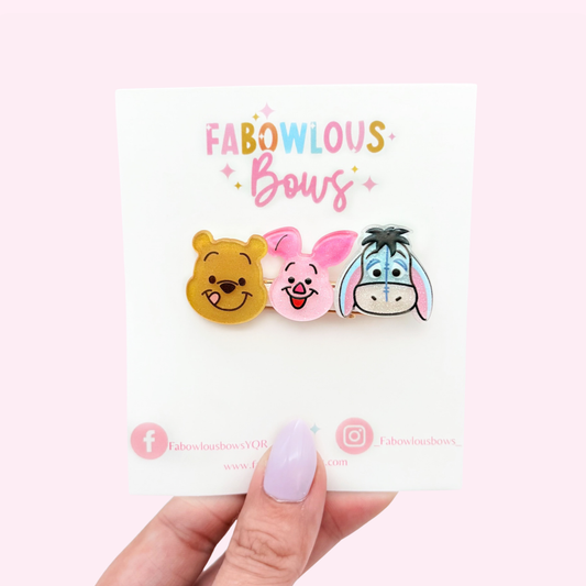 Cuddly Bear Crew // Trio Bar Clip