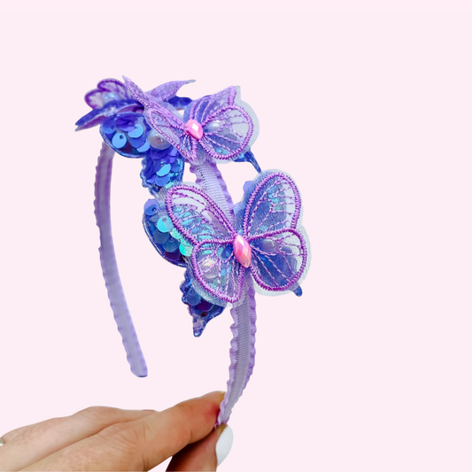 Butterfly Headband // Purple