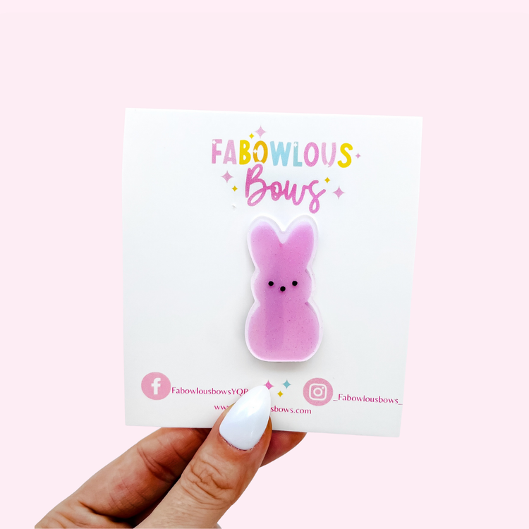 Peeps Pink // Acrylic Clip (3 for 10)