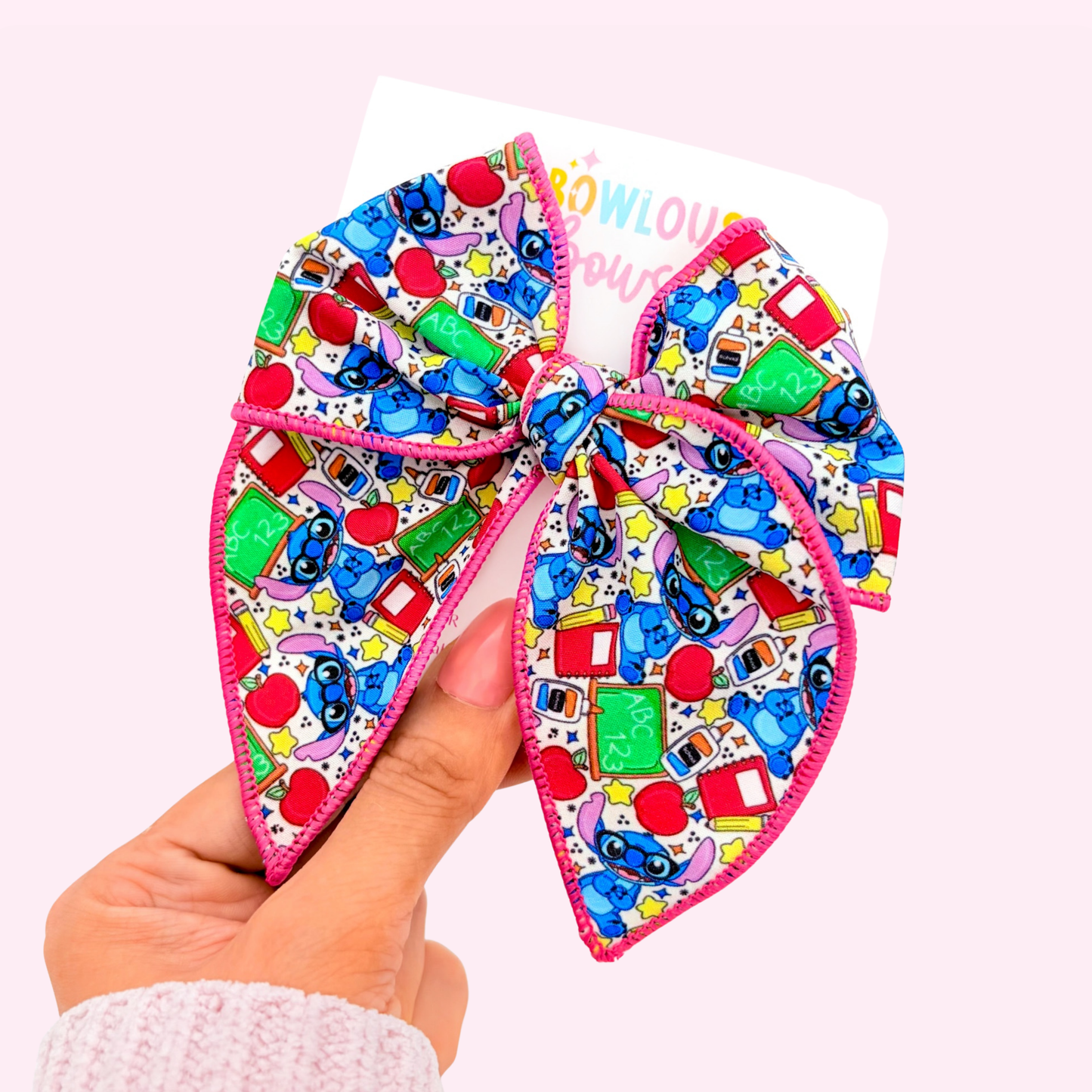 School Stitch • Fabric Fable Bow
