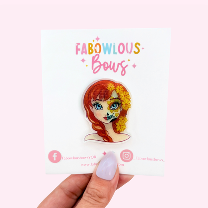 Frosty Frights Princess // Acrylic Clip (3 for 10)