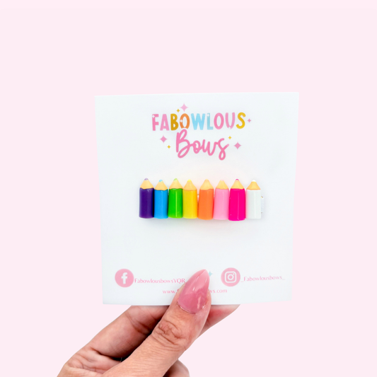 Colourful Crayons // Bar Clip