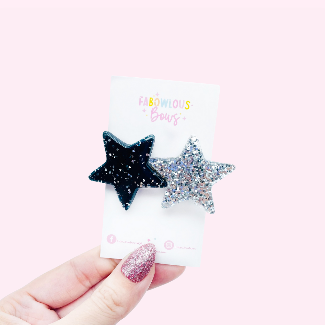 NYE Acrylic Stars // Acrylic Bar Clip