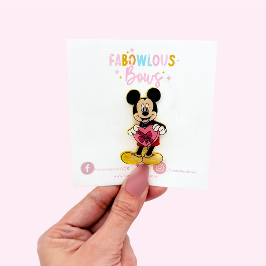 Be Mine Mouse - Acrylic Clip (3 for 10)