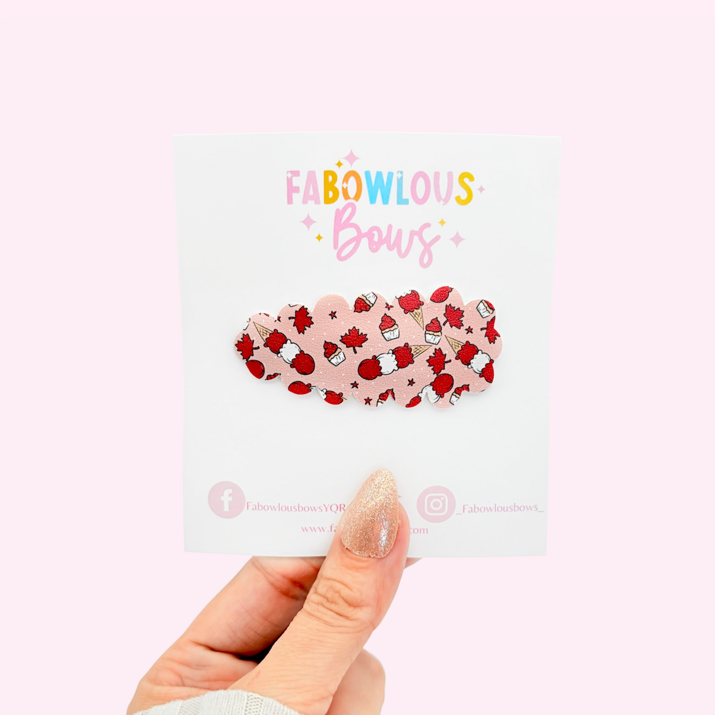 Canada Ice Cream Cutie • Snap Clip • 3 for $10
