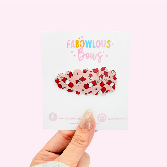 Canada Ice Cream Cutie • Snap Clip • 3 for $10