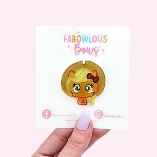 MLP Apple J // Acrylic Clip (3 for 10)