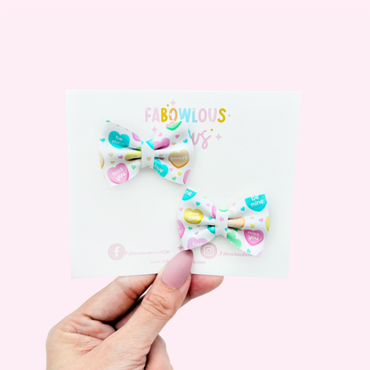 Candy Hearts - Mini Pinch Pigtails